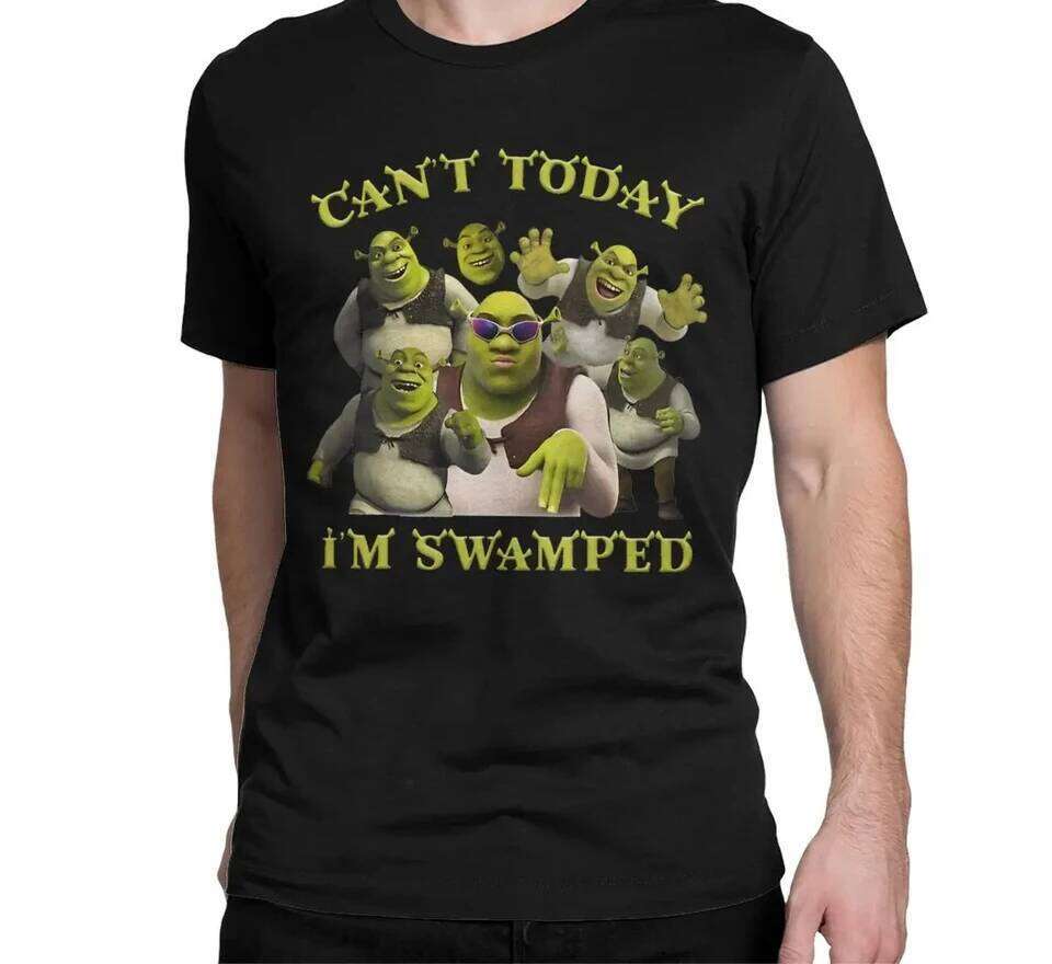 Women's Shrek Fun T-shirt Fashion Short Sleeve Round Neck Print Women Clothing Aesthetic Harajuku Y2k Top Vintage Clothes Cozy C260207