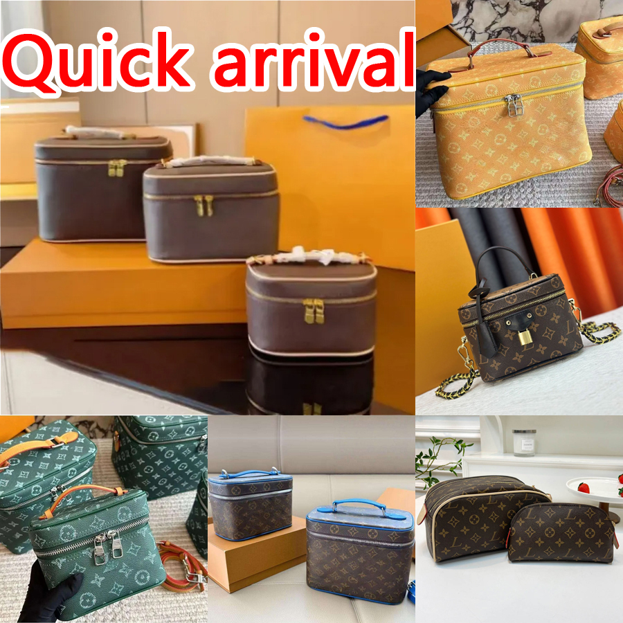 Lady Cosmetic Bags Fashion Makeup Women Designers Handbag Travel Pouch Ladies Purses High Quality Organizador Toiletry Zipper Shoulder Bag Lipstick Case