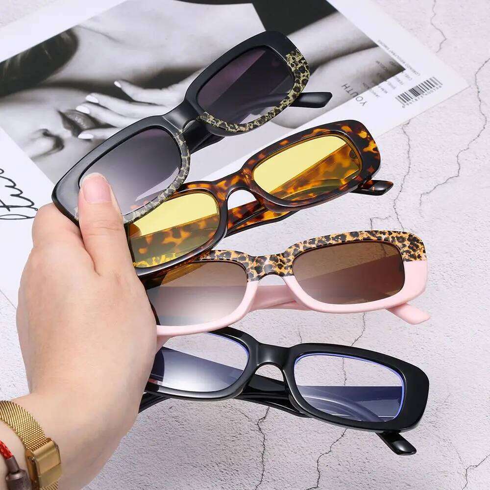 Travel Square Frame Small Rectangle Sun Glasses Women Sunglasses Eyeglasses Eyewear Y260207