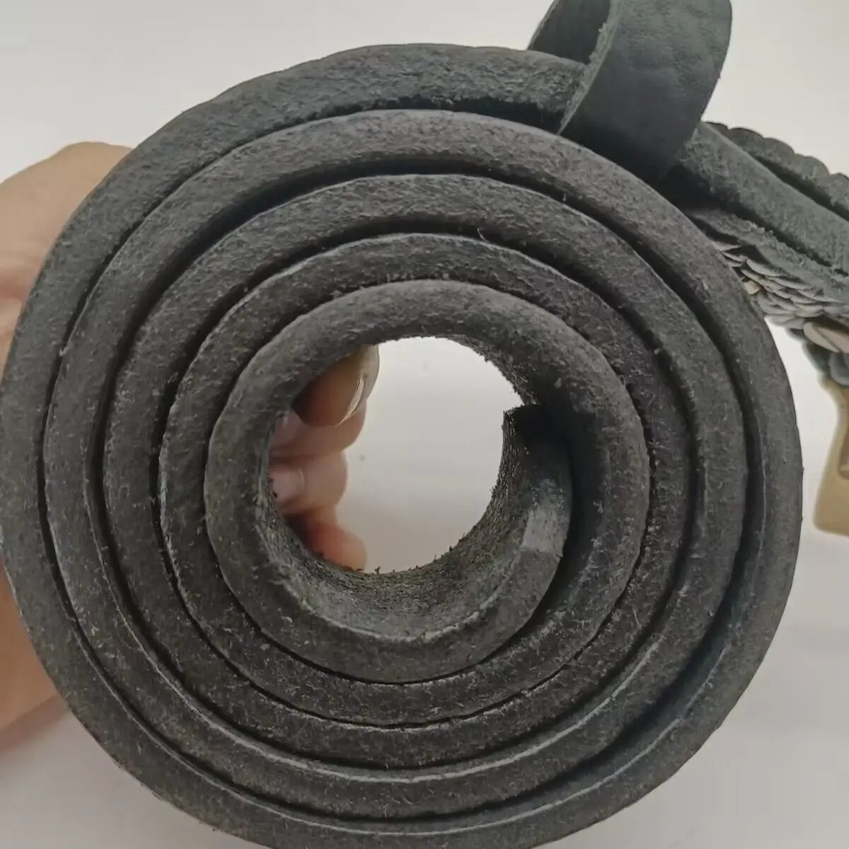 38CM Thicken Private Customized Handmade Leather Belt Men Western Cowboy Belt for Jeans Wide 5 Holes Gift Box Packaging 260124