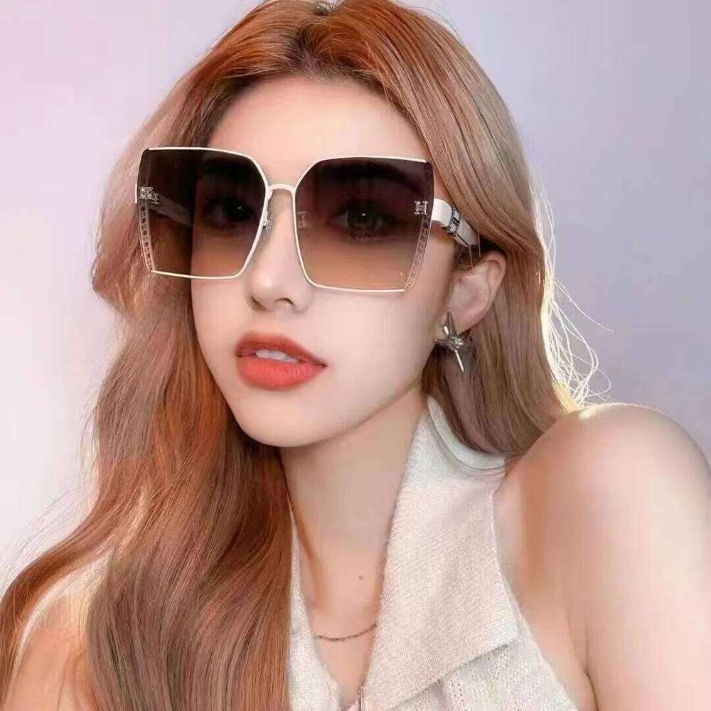 Luxury Oversized Sunglasses for Women Frameless Chic Lightweight DS-7705 New Style Y260207