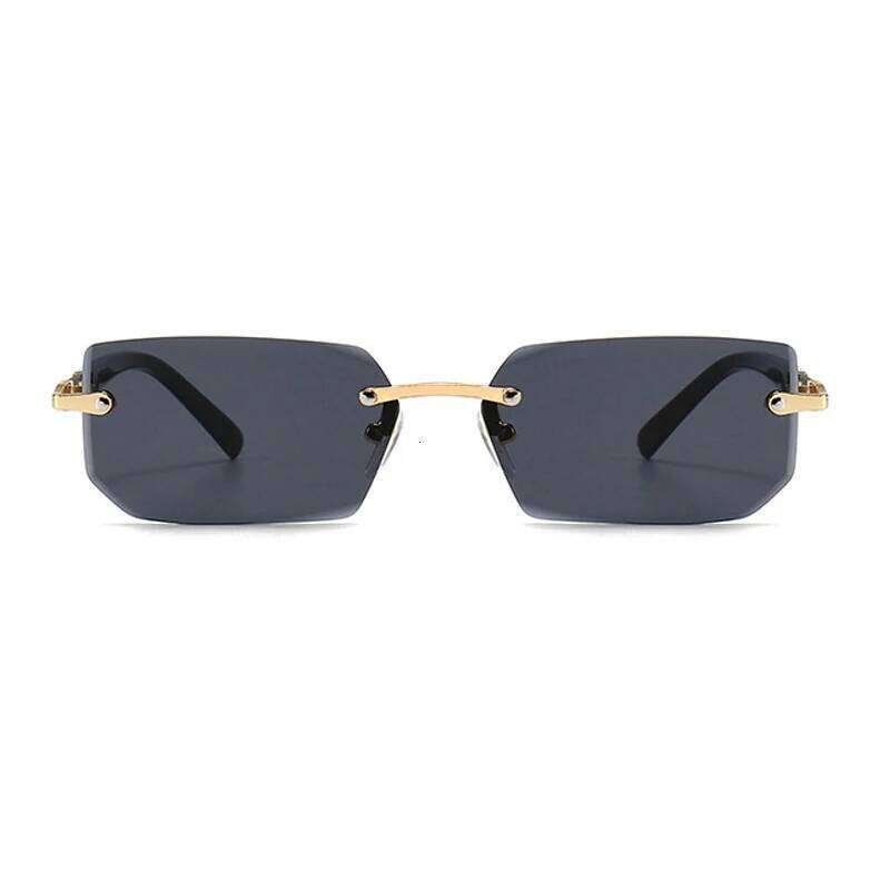 1PCS/2PCS/3PCS Rimless Sunglasses Rectangle Fashion Popular Women Men Shades Small Sun Glasses For Female Male Traveling Oculos Y260207
