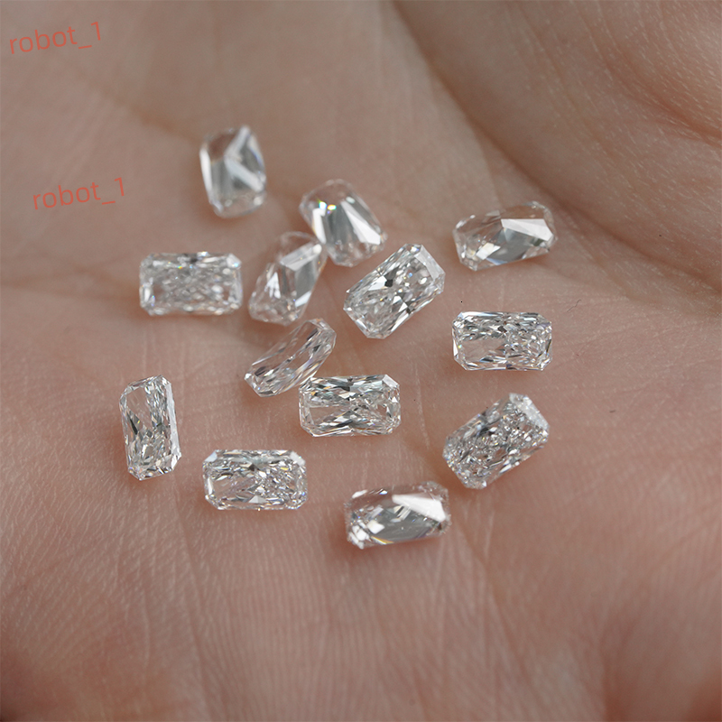 Factory Wholesale Radiant Cut 008-05ct White DEF VS Loose HPHT Lab Diamonds 23-46mm Jewelry Side Stone