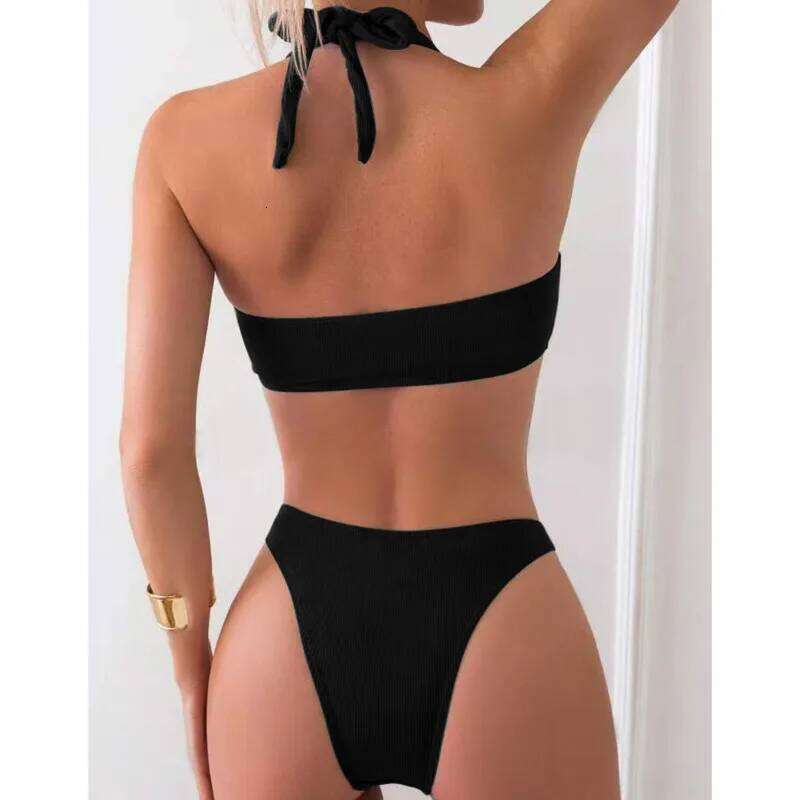 Sexy Solid Bikinis 2025 Swimsuits Women's Swimwear Push Up Female Beach Swim Wear Bathing Suits Brazilian Bikini Set Pool Bather C260207
