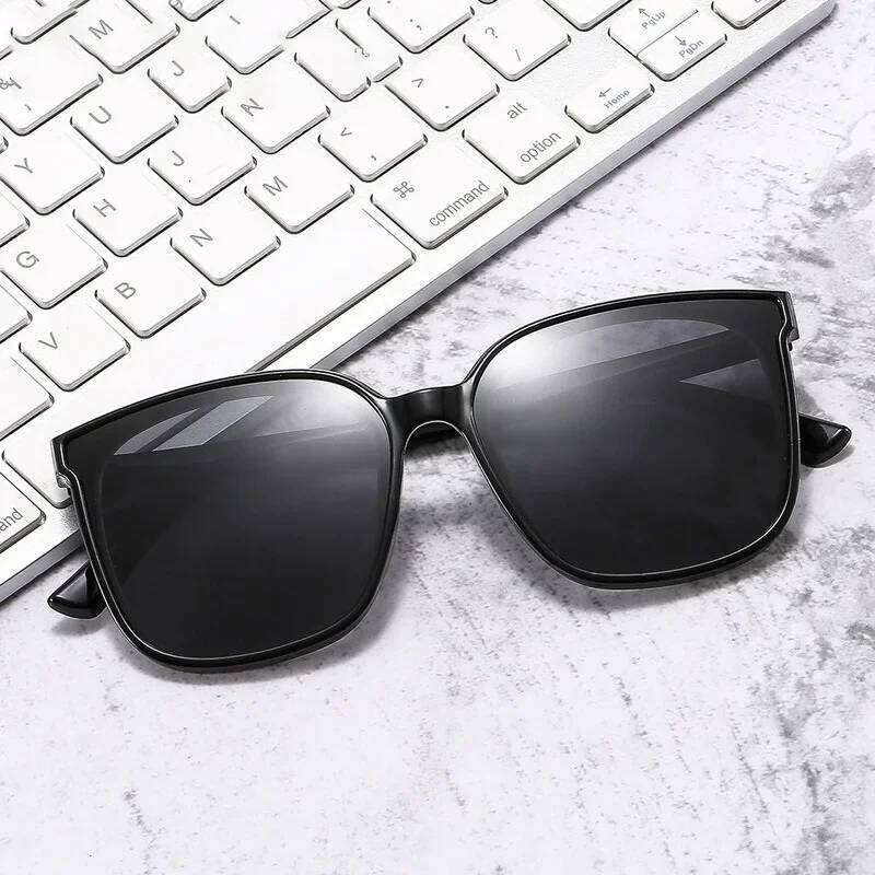 NEW Trend Myopia Polarized Sunglasses Men Women Cat Eye Oversized Black Eyewear Prescription Sun Glasses Diopter 0 To -6.0 Y260207