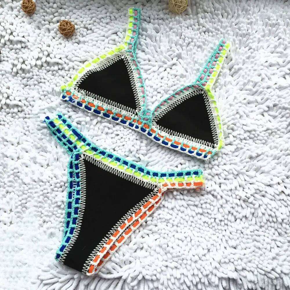 2 Pcs/Set Women Swimsuit Chic Backless Bikini Set Two-piece Summer Swimwear C260207