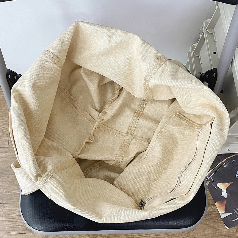 HOCODO Bags for Women Canvas Shoulder Bag Fashion Large Capacity Handbags Female Casual Travel Bags Soft Crossbody Bags 260306