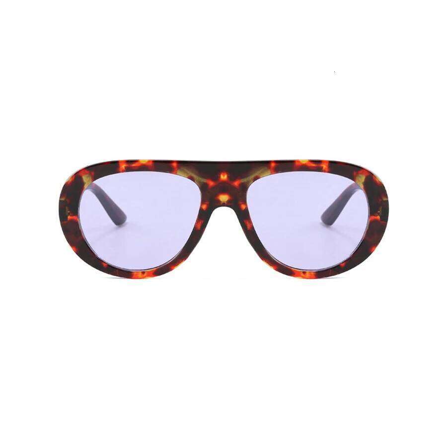 Y2K Retro Pilot For Women Sunglasses Trendy Leopard Print Glasses Vintage Unisex Eyewear Men Bold Fashion Accessories Y260207