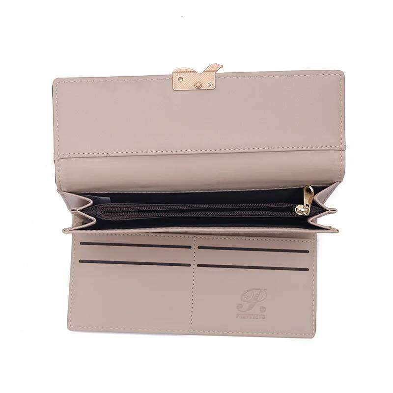 New women's short wallet hardware leaf embroidery three-fold bag multiple card slots folding handbag gift party fashion all-matc Y260206
