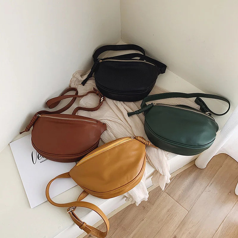 fashion simple Shoulder Crossbody Bag Women Chest Pack Phone purse Casual Shopping Waist Bag soft PU ladies Fanny Bag 260130