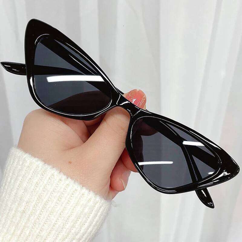 Retro Cat Eye UV400 Eyewear Sunglasses for Women Sun Glasses Small Frame Vintage Fashion Shades Y260207