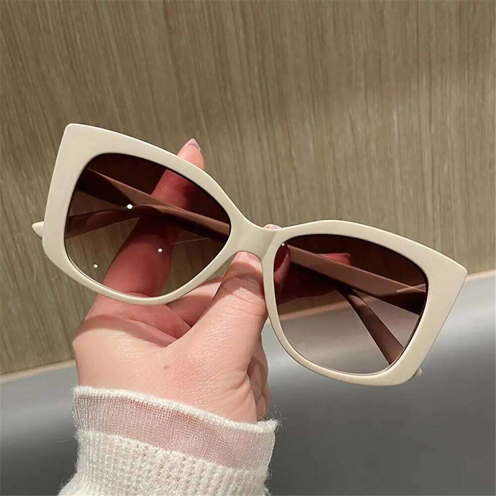 Fashion Large Frame Pink Shades Summer UV Protection Eyewear Street Shooting Sun Glasses for Women Y260207