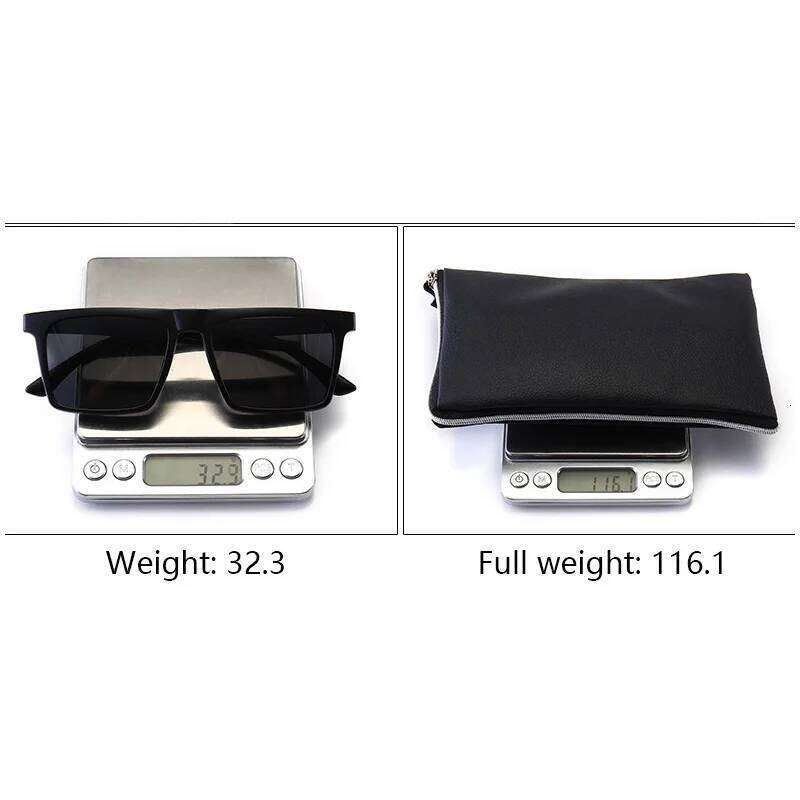 2302A 2 IN 1 Polarized Sunglasses Square Frame Magnetic Clip On Glasses TR90 Optical Prescription Eyeglass Frames Magnet Clips Y260207