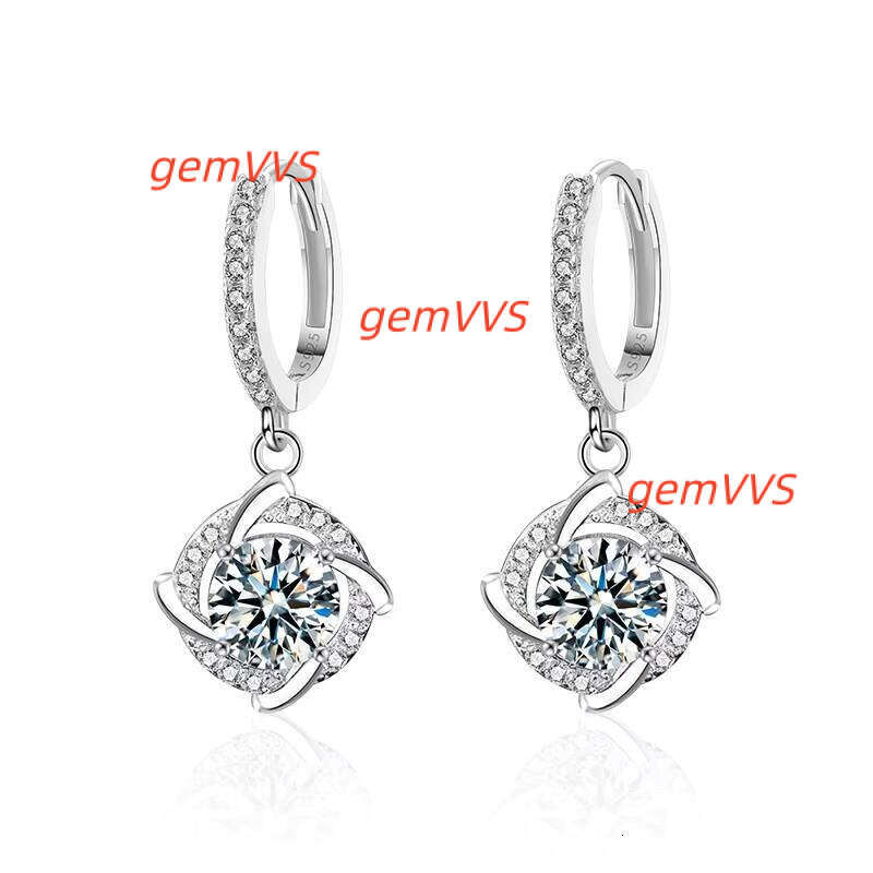 Xkz009 Exquisite Drop New Moissanite Diamond Earrings For Women S925 Sterling Silver Jewelry