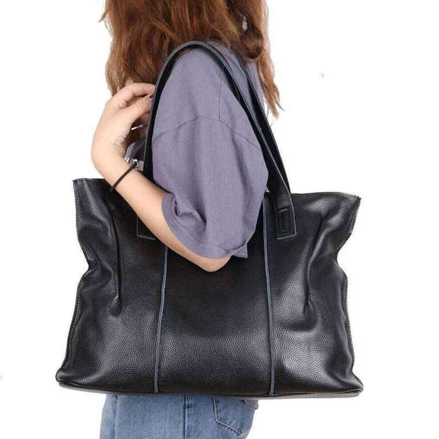 TAURUSCIAGA Women's Large Capacity Cowhide Handbag Female Retro Fashion Luxury Bags Ladies Real Natural Cow Leather Shoulder Bag For Lady