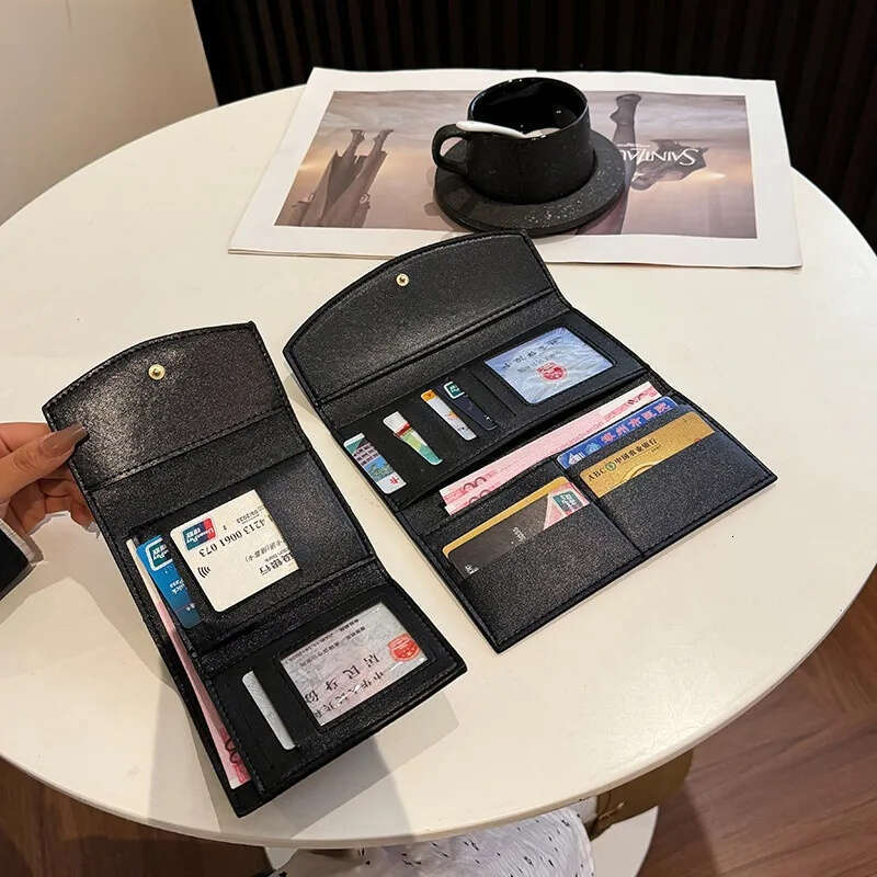 Multi-card Holder Tri-fold Clutch Ladies Long Fashion Classic Short Billfold Large Capacity Multi-functional ID Card Slot Coin Purse Luxury Wallet Des