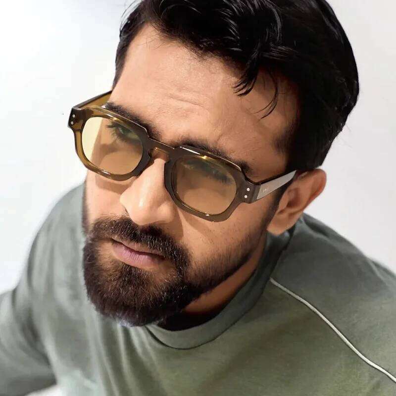 Square Vintage Sunglasses Men Women Brand Designer Irregular Sun Glasses Fashion Retro Outdoors Shades Rivet Oculos De Sol Y260207