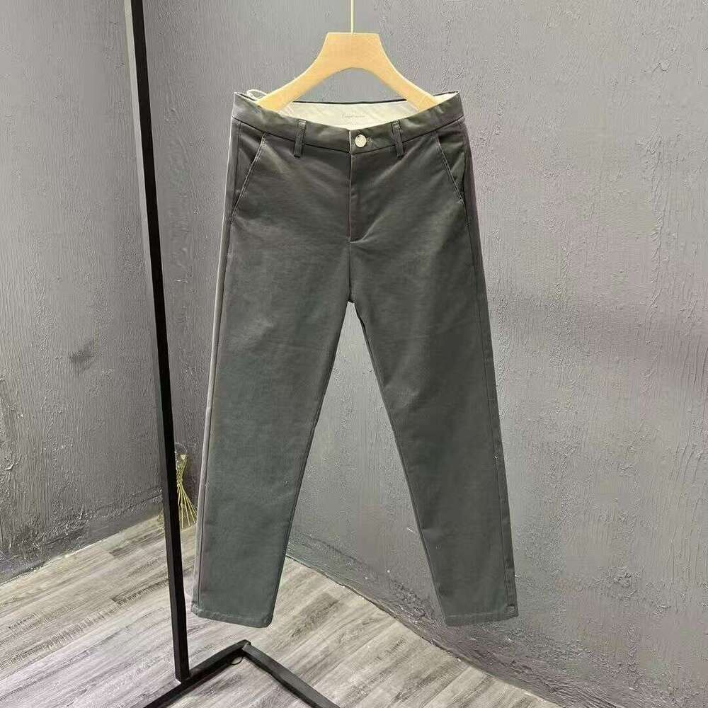 HIQOR Spring Summer Men Pants Loose Comfortable Casual All-match Elastic Man Cotton Trousers Fashion Streetwear Korean Pant