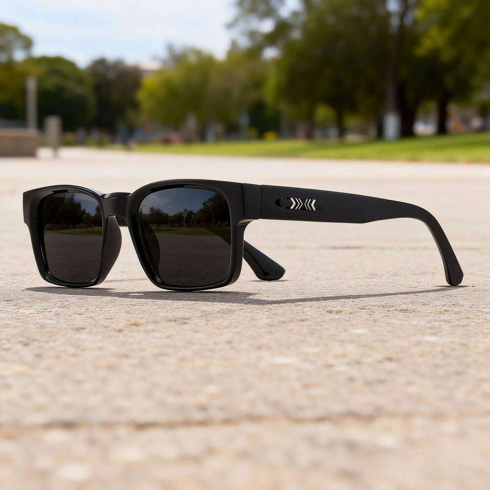 Classic Vintage Square Sunglasses - Rivet Accents on Temples, UV400 Unisex for Daily Casual & Travel Y260207
