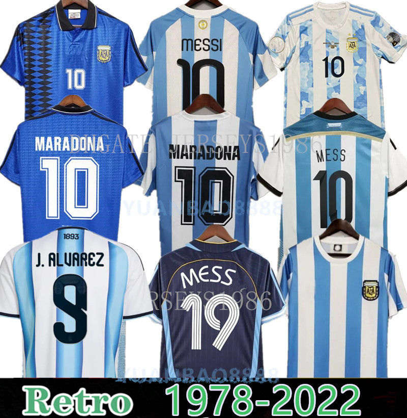 maradona soccer jersey 1986 1994 ArgentinaS retro 86 Vintage Classic 1978 Football Shirts Maillot Camisetas de Futbol 96 00 01 2006 2014 2025 2026 shirt men kids 6666