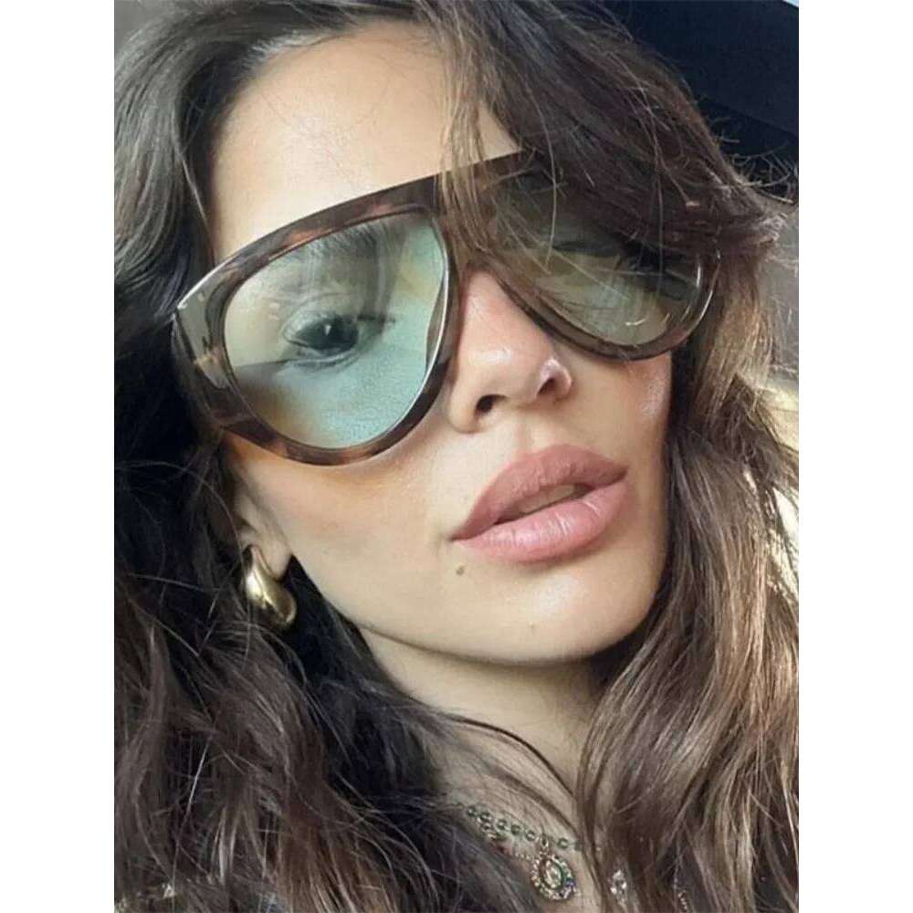 Fashion Oversized Hip Hop Sunglasses Men Women Shades Brand Designer Sun Glasses Trend Male Punk Eyewear Female UV400 Y260207
