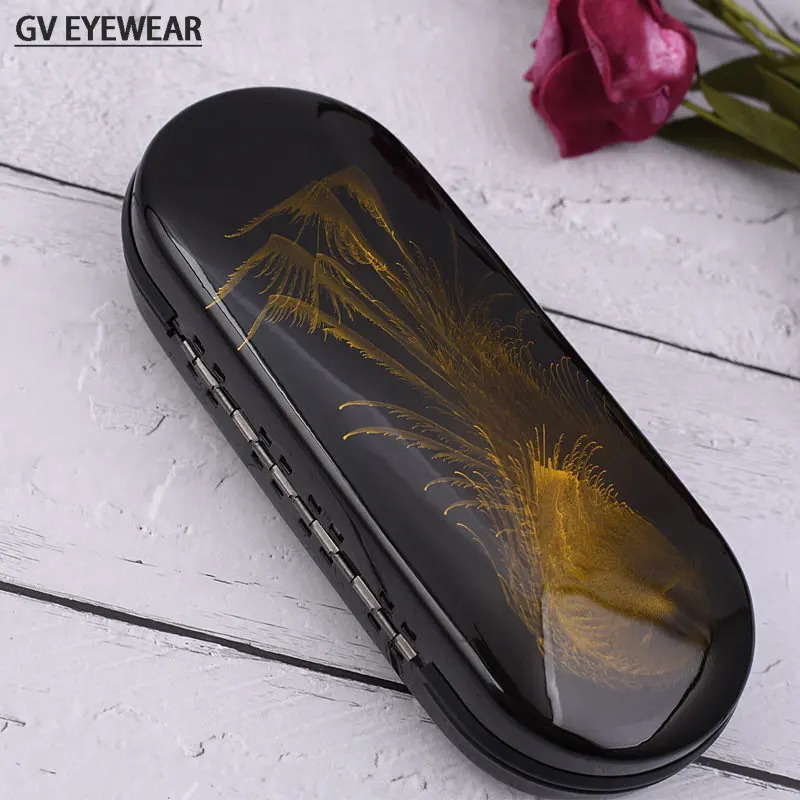 Japan Style Myopia Glasses Case Women High-end Feeling Paint Anti-pressure Creative Mens Metal Sunglasses Portable Storage Box 260107