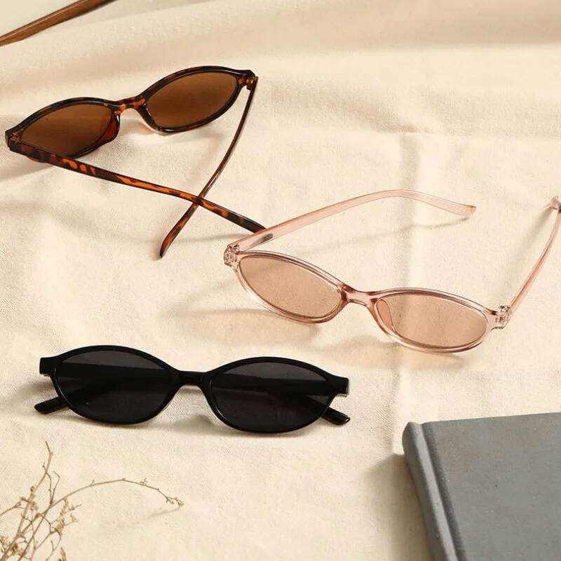 New Women's Leopard Brown Sunglasses Fashion Brand Small Frame Sun Glasses Ladies Retro Oval Eyewear Shade Oculus De Sol Y260207