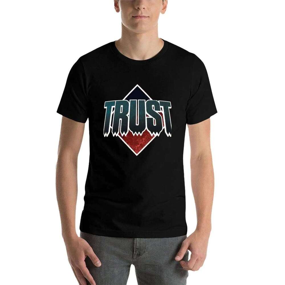 Trust Band Rock French T-Shirt anime oversize shirt luxury t shirts for man pack cotton T-shirt C260207