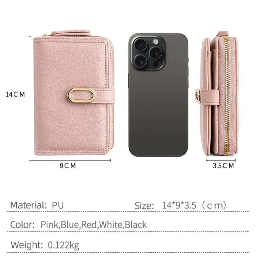 Fashion Large Capacity Women's Wallet PU Leather Zipper Coin Purse Solid Color Card Holders Women Y260206