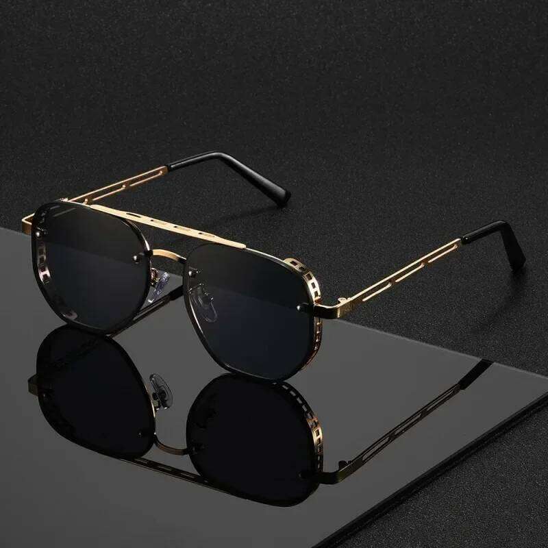 2025 Fashion Punk Luxury Design Men Women Flight Seven Rock Mach Six Style Gradient Pilot Sunglasses Oculos De Sol Y260207