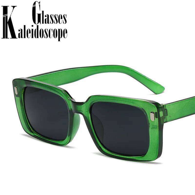 Classic Small Square Sunglasses Women Men Popular Red Rectangular Sun Glasses for Female Retro Hip Hop Shading Goggles UV400 Y260207