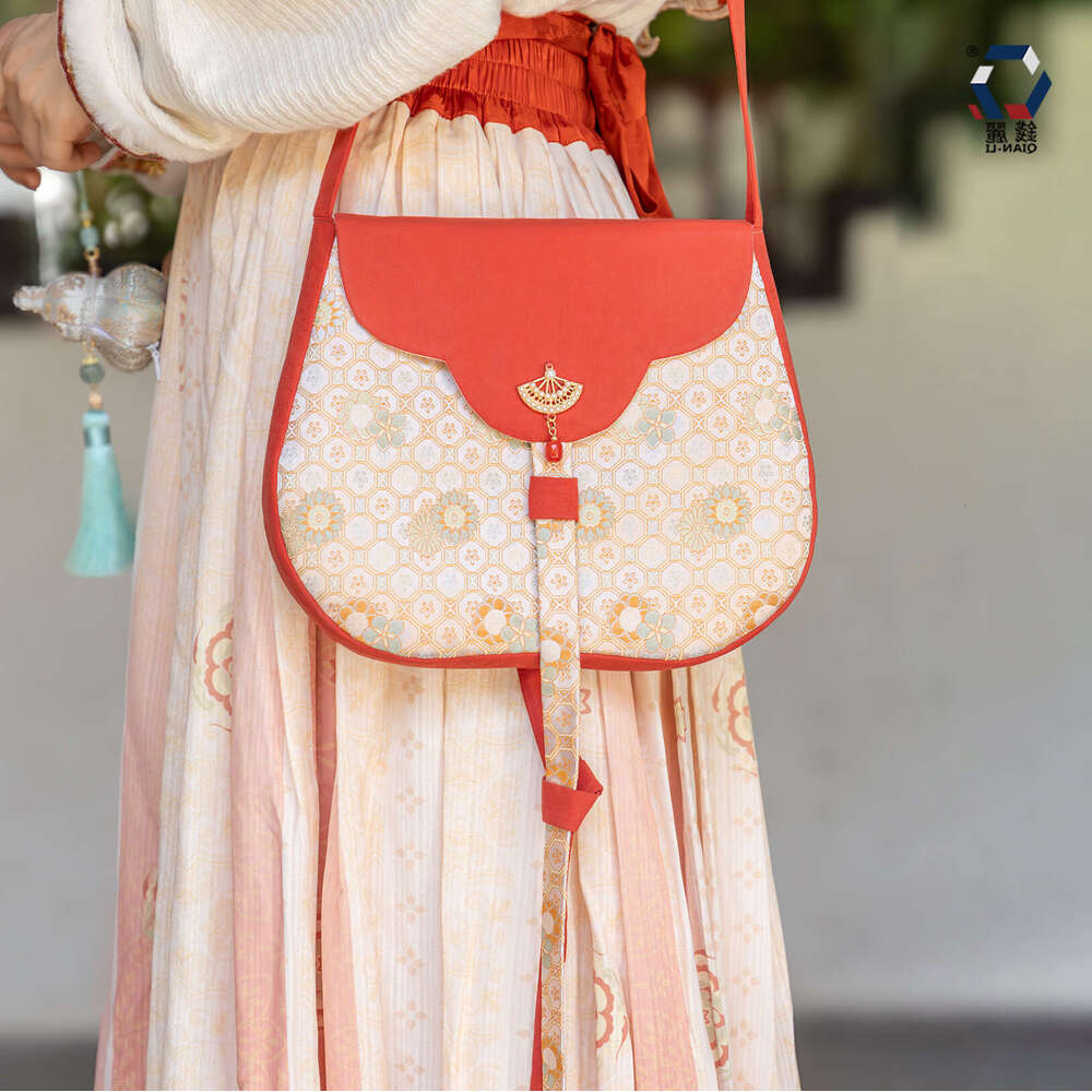 Chinese National Pedlar Ancient Style Hanfu Accessories Versatile Crossbody Cloth Bag Wholesale Evergwish