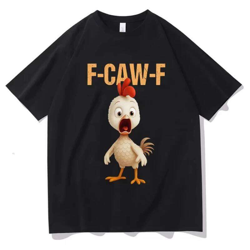 Caw F Beach Awesome Women Humor Cozy T Shirt Chicken Hip Hop Aesthetic Casual Oversized Sale Tops Streetwear C260207