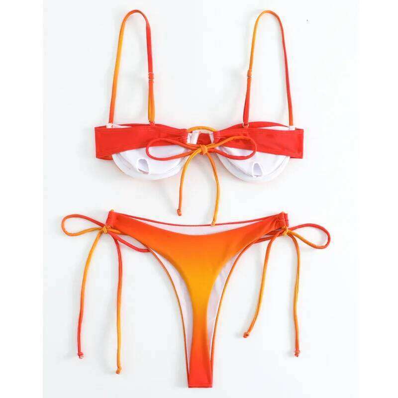 Summer Sexy Bikinis Female Swimsuits Women's Swimwear Push Up Swim Wear Bathing Suits Brazilian Bikini Set Beachwear Pool Bather C260207