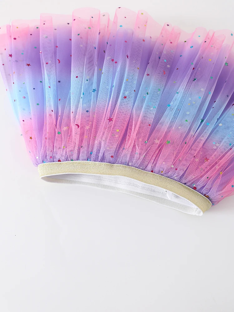 Princess Infant Baby Girls Multilayer Skirt Short Yarn Tutu Fluffy Elastic Waist Rainbow Assorted Color Aline Skirts 260207