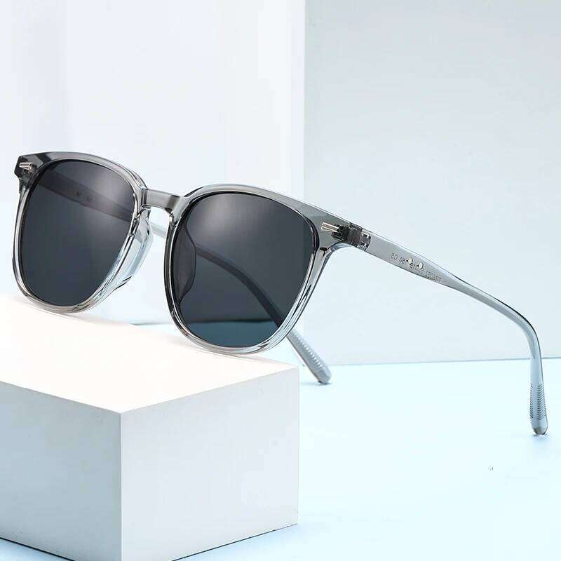 2025 New Ultra Light Square Black Face Enhancing With Trendy Natural Color And Uv Resistant Sunglasses 3069 Y260207