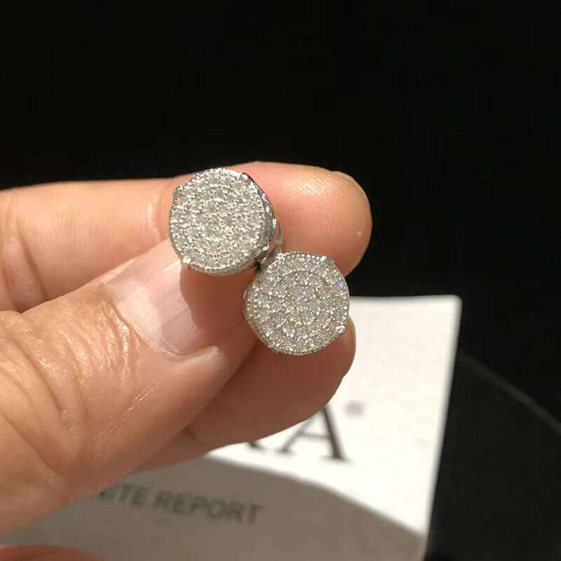 Luxury Jewelry 925 Sterling Silver VVS Moissanite Earrings For Women