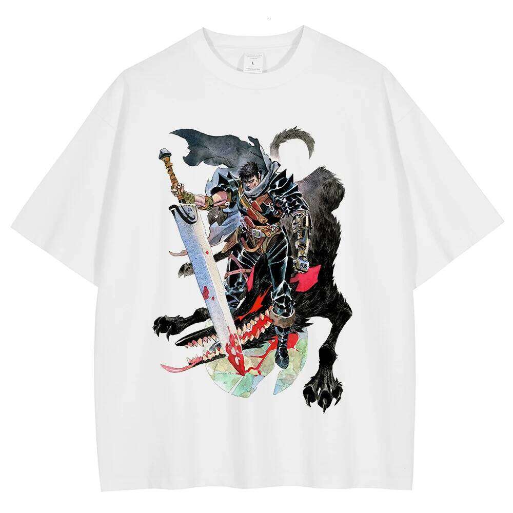 New Arrivals Streetwear Fashion White T-Shirt Harajuku Anime Graphic Print Cotton Casual Tshirt Summer Short Sleeve Tee Unisex Luanyun