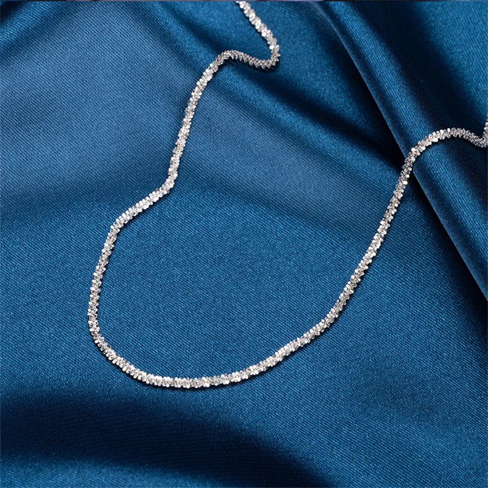 2PCS Shiny Sparkling Simple Silver Color Anklet for Women Simple Elegant Copper Jewelry Female Beach Ankle Bracelet on Foot 260107