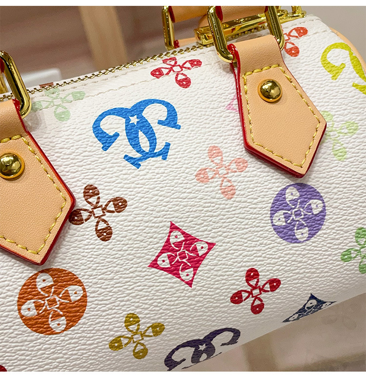 Printed Single-Shoulder Bag Bowling Bag 2026 New Style Armpit Retro Versatile Fashion Handbag Small Women's Bag