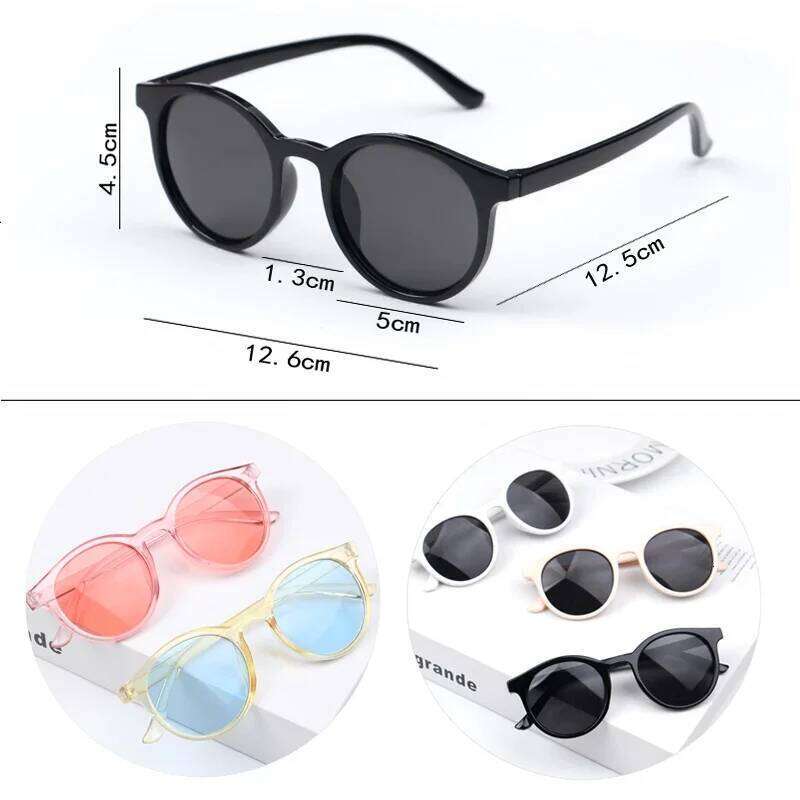 Kids Fashion Square Children Sunglasses Boy Girl Stylish Goggles Baby Student Eyeglasses Party Eyewear UV400 Y260207