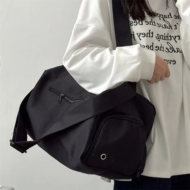 Large Crossbody Travel Tote Bags for Women 2024 Canvas Shoulder Messenger Bag Sports Yoga Satchels Fashion Woman Handbag260128