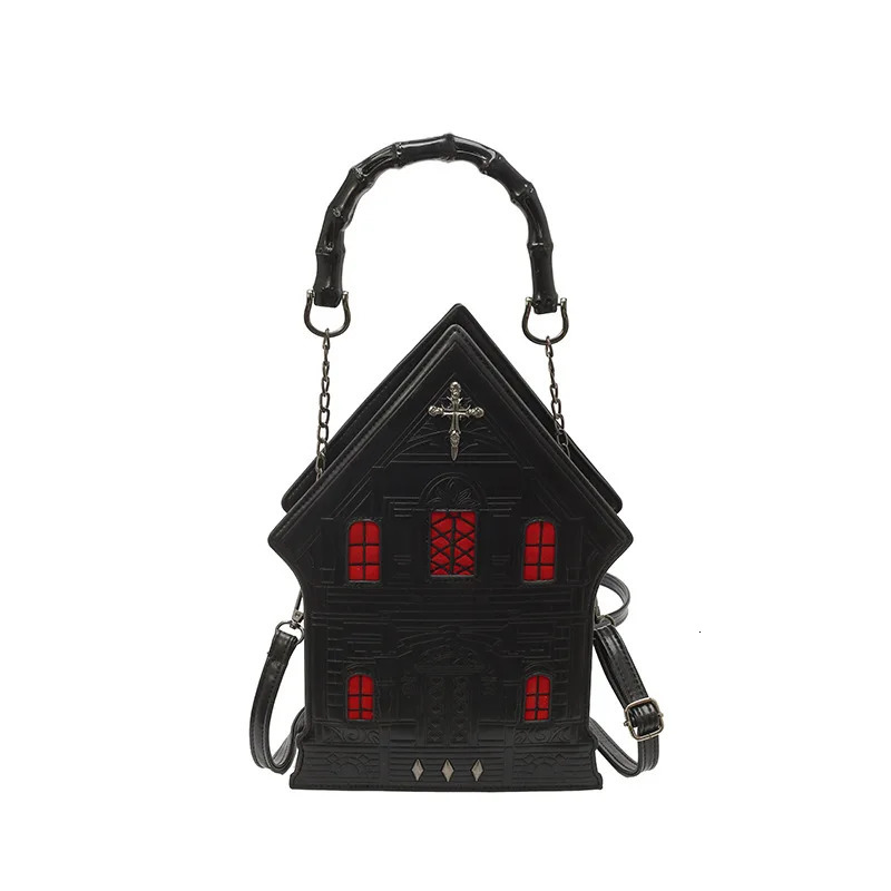 European and American dark gothic house modeling womens bag specialshaped shoulder personalized portable messenger w251218