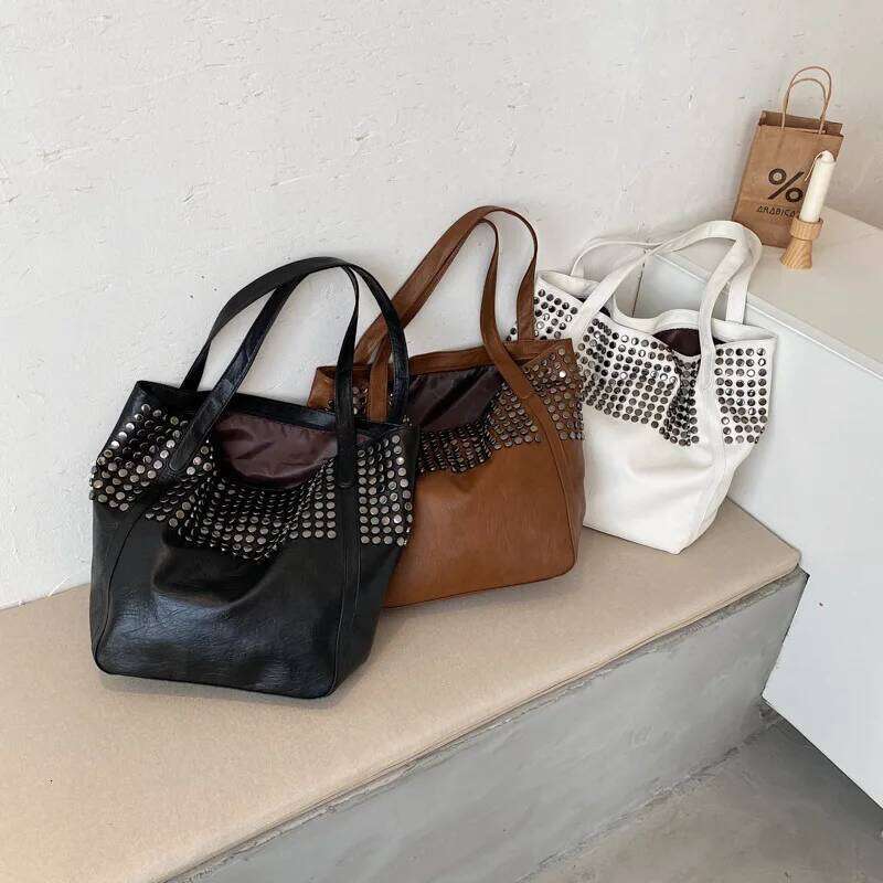 Women's Shoulder Bag Soft Leather Tote For Female Pu Large Capacity Shopper Handbags Casual Armpit Bags 2023 C260207