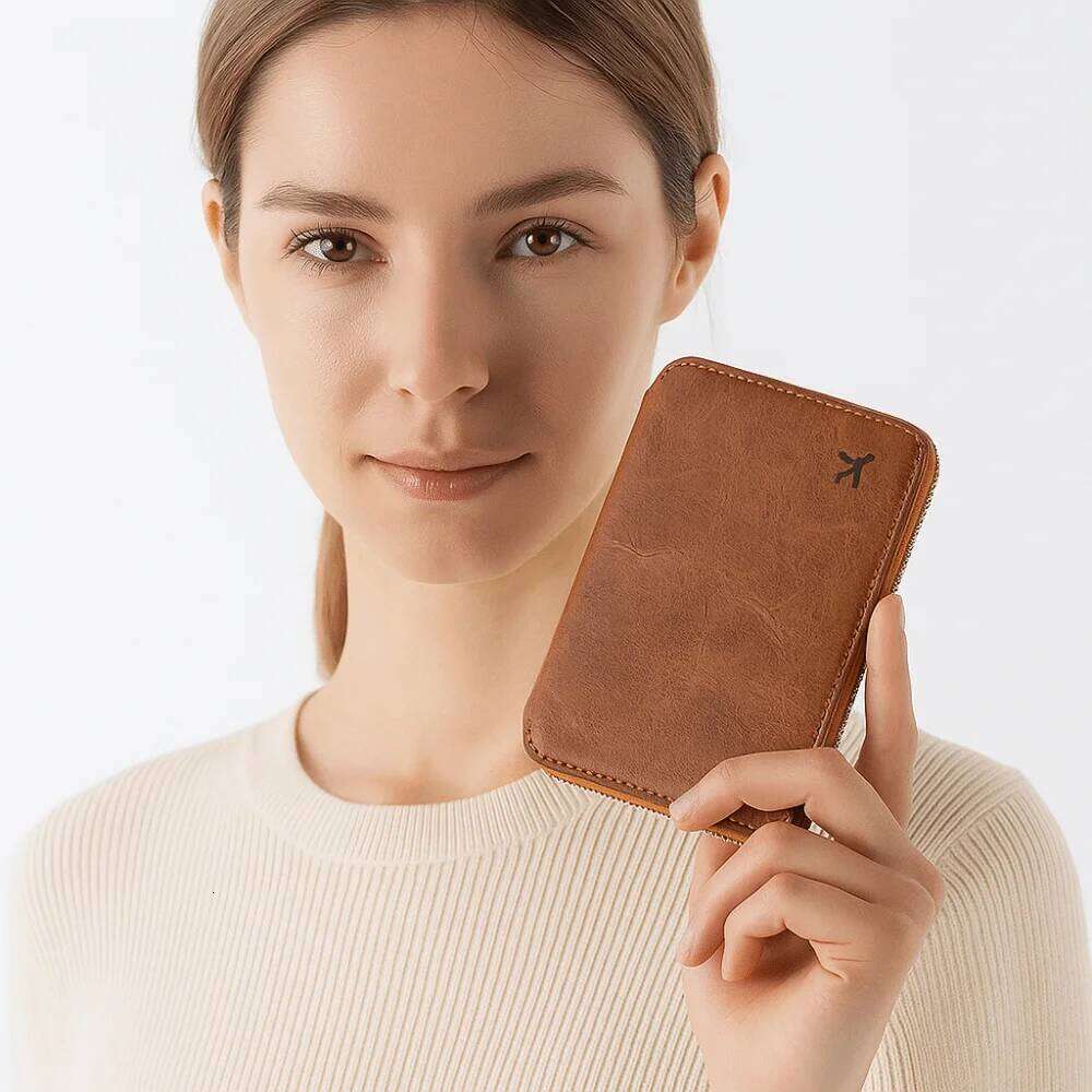 Solid Color PU Bag Airplane Check-in RFID Anti-theft Clip Passport Cover Card Holder Travel Wallet Men Y260206