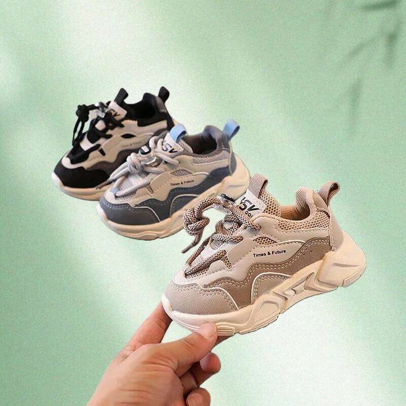 Boys Mesh Breathable Footwear Children Sport Shoes Outdoor Running Sneakers Fashion Spring Autumn Kids H260207