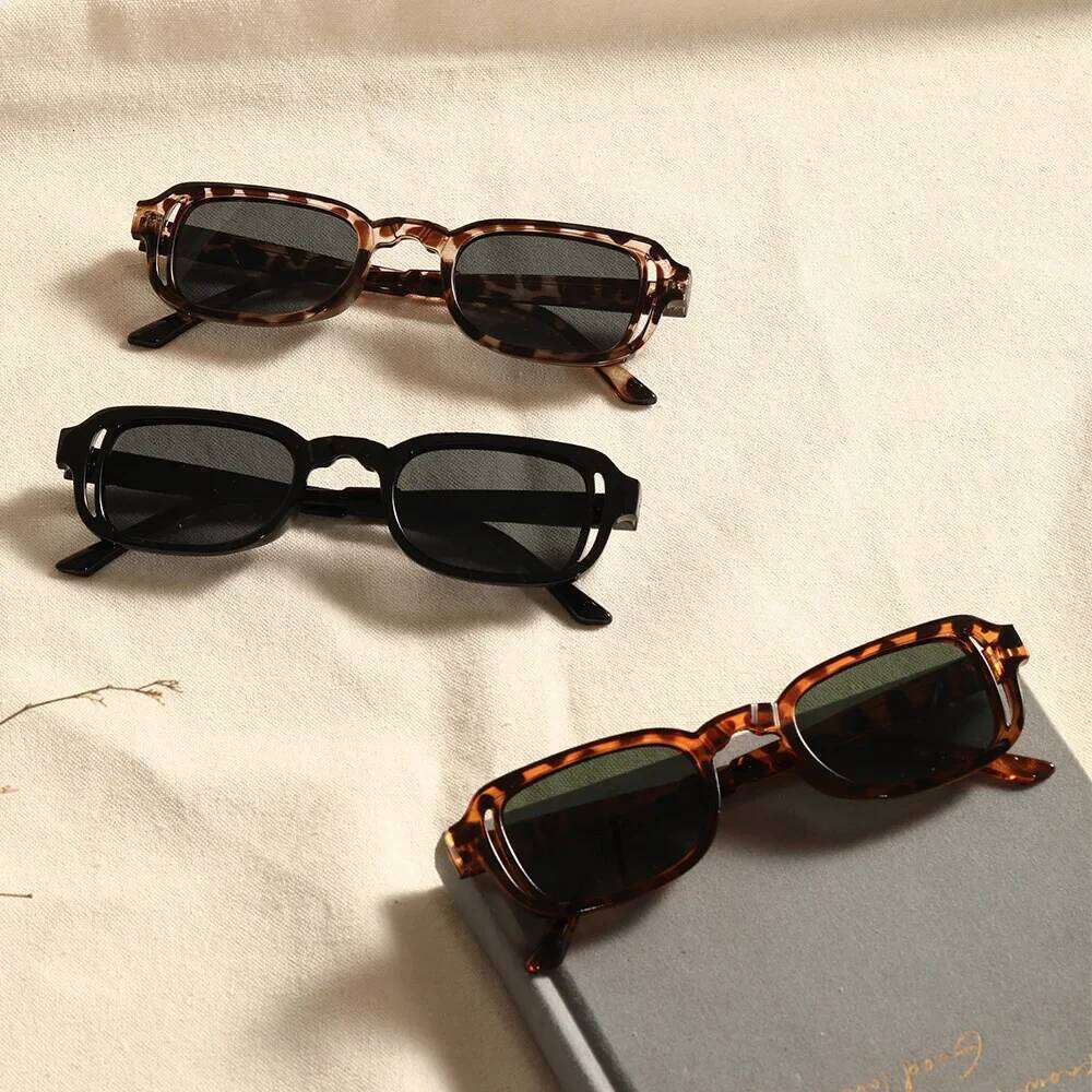 Luxurious Rectangle Sunglasses Women Oval Vintage Brand Designer Square Sun Glasses UV400 Men Shades Female Eyewear Anti-glare Y260207