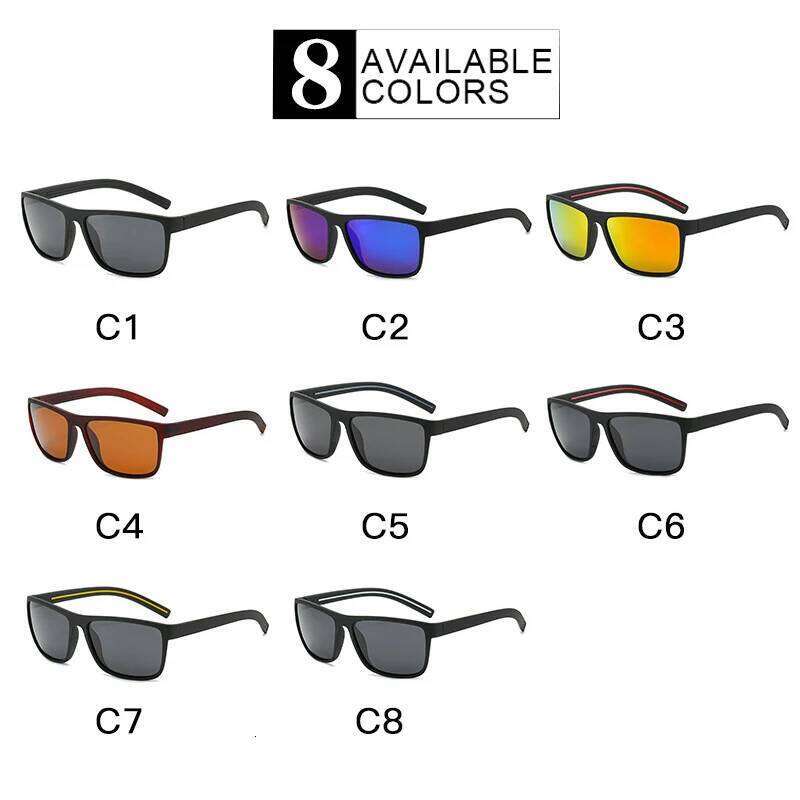 New Women Sunglasses Men Plastic Black Full Frame Square Glasses Out Door Driving Sun Eyewear Fashionable Eyeglass Uv400 Y260207