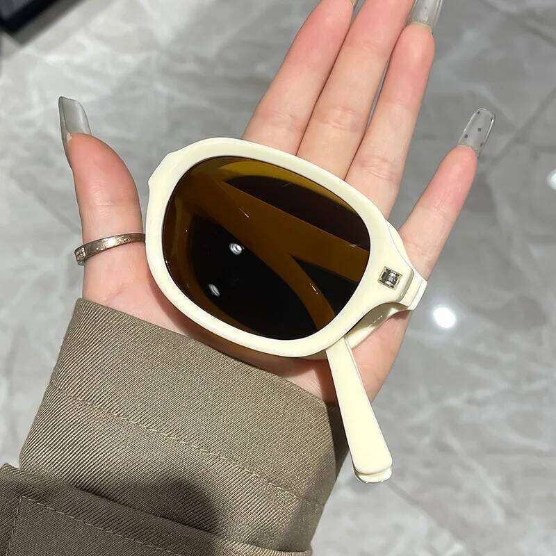 New Folding Small Frame Oval Sunglasses Women Brand Designer Fashion Sun Glasses Men Driving Eyewear Oculos De Sol for Female Y260207