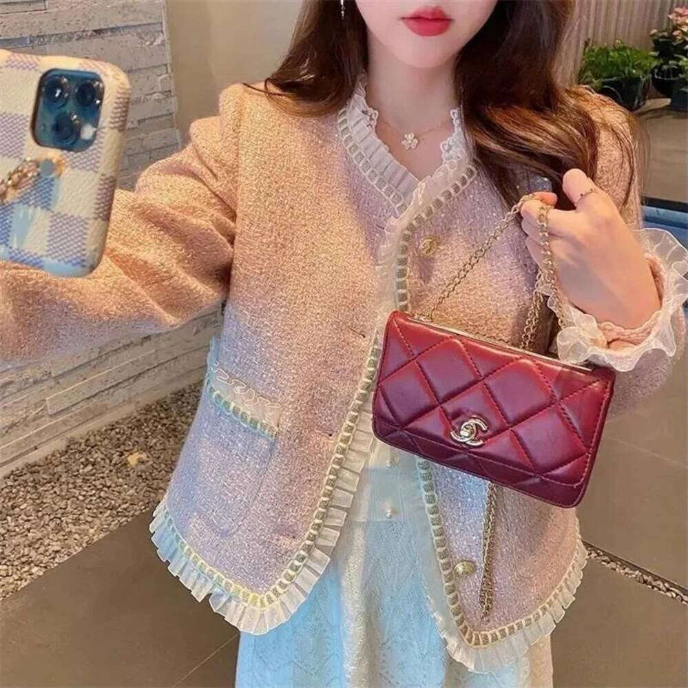 ZHE HAN Retro Mesh Splicing Tweed Top For Women's Jacket 2025 Spring New Socialite Temperament Xiaoxiangfeng Short Jackets Female Coat